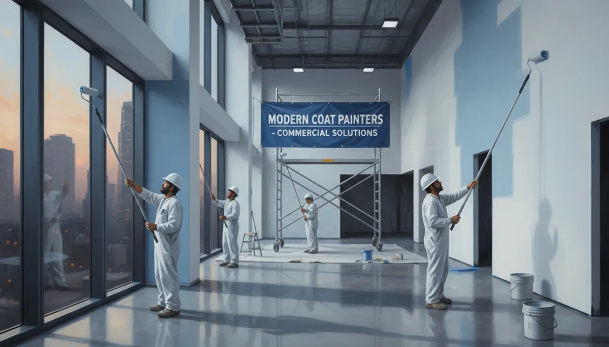 San Francisco commercial painting crew applying durable coatings to a business exterior