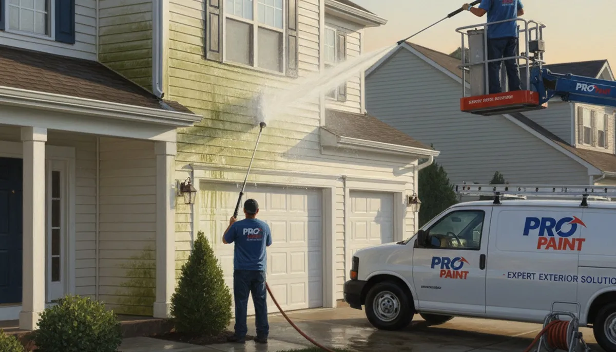 Vinyl siding pressure cleaning in San Francisco, CA by San Francisco Paint Pros